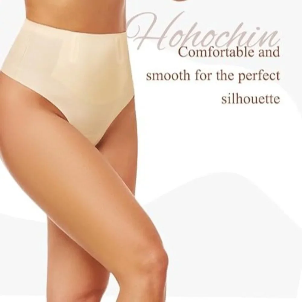 Thong Shapewear High-Waisted Seamless Tummy Control No Show Panties NEW - Small